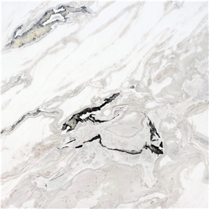 Karibib Fantasy- Dover White Marble Slabs, Tiles