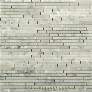 Bianco Carrara Marble Mosaic Pattern