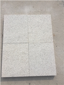 Bushhammered Shandong White Tiles Chinese Price Granite Tile