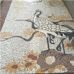 Custom Flower Patterns Mosaics Wall Tiles Designs