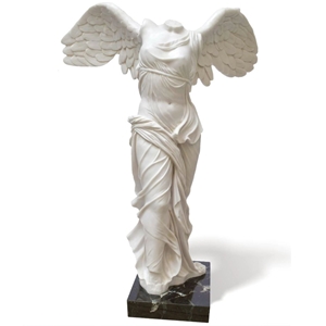 Hand Carved Victory  Winged  Samothrace  Marble Statue