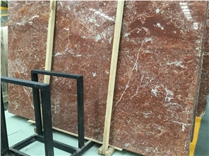 Kitchen Red Slabs Marble Sale Stone Customized Wall