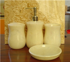 Luxury White Marble Candle Jar Holders
