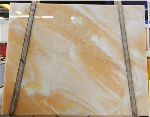 Mixed Color Orange Onyx Tiles And Slabs