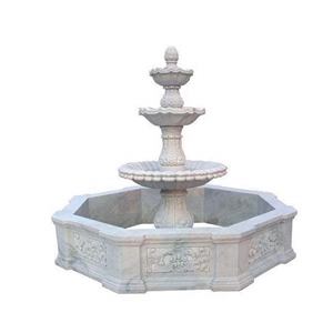 White Marble Large Outdoor Horse Fountain For Sale