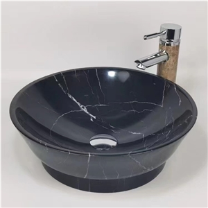 Wholesaler  Grey Marble Round  Stone Wash Basin Supplier