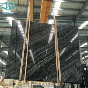 Ancient Wood Marble,Cheap Chinese Black Wood Vein Marble