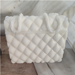 China Hanbai White Pure White Plain Chanel Stone Marble Bags