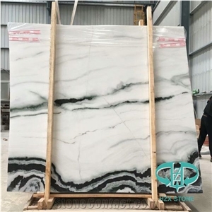 China Panda White Marble With Slabs &Tiles