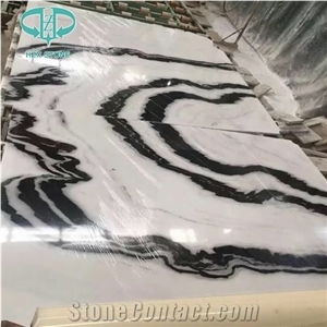 Panda White Marble Used For Floor Coverings & Walling Tiles