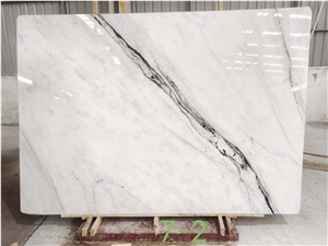 New Chinese Panda White Marble Bookmatched Slabs