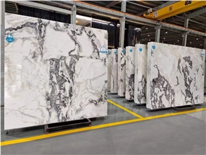 Piccasso White Italy Marble White And Grey Marble Slabs