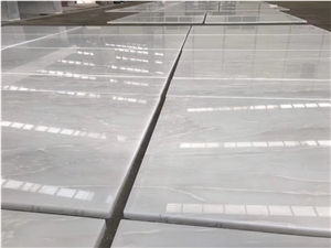 Polished White Cary Ice Jade Marble Wall And Floor Tile