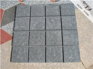 Zhangpu Black Basalt / Cobble Stone With Mesh