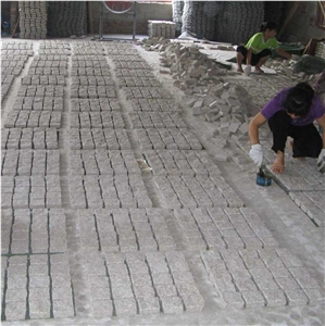 Cheap Anti-Slip Granite Cobble Stone