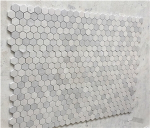 Grey Honed Limestone Mosaic Flooring Tiles Modern Design