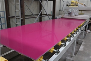 China Pure Dark Rosy Quartz Slabs From Xzx-Stone