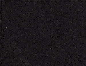 Pure Black Quartz Big Slab From Xzx-Stone