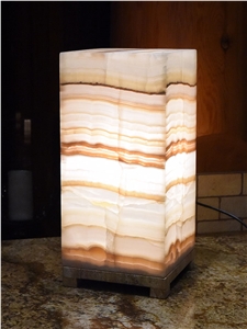 Backlit Onyx Ceiling Transparent Lamp
