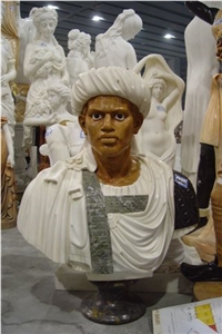 Black People Egypt Style Busts Statue Polished