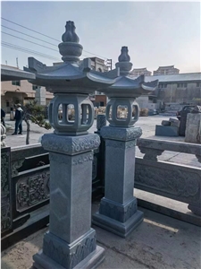 Blue Limestone Garden Landscaping Lanterns