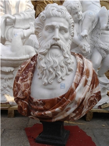 Factory Price Handcarved Human Bust Statues For Memories