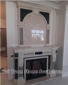 Factory Supplier Customized Villa Project Fireplace Mantel