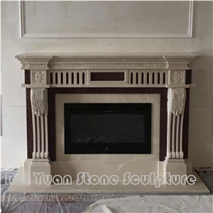 Factory Supplier Customized Villa Project Fireplace Mantel