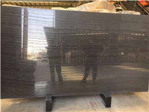 Ancient Ebony Wood Black Marble Slabs