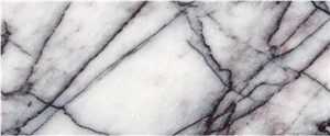 Fashionable Patterns Lilac White Marble Polished Slab