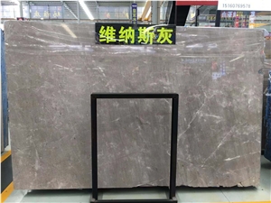 High Quality Venus Grey Polished China Marble Slab Tiles