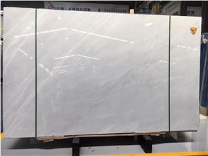 Hot Selling Chinese Carrara White Polished Marble Slab
