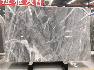 Italian Origin Himalayan Grey Polished Marble Slab
