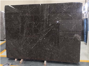 Olive Grey With More White Veins Polished Marble Slab