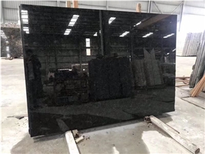 Selling Well Angola Black Good Oiliness Granite Slabs