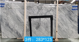 Snow Grey Delicate Colors China Marble Slab
