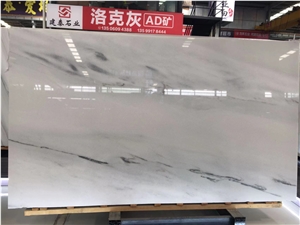 Stable Quality Colombia White Polished Marble Slab Tiles