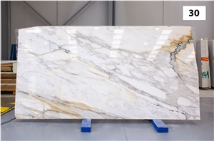 Calacatta Gold Marble Slabs, 2 Cm Bookmatched