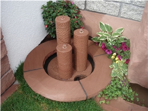 Hand Made Stone Water Feature Fountain, Hand Carved Fountain