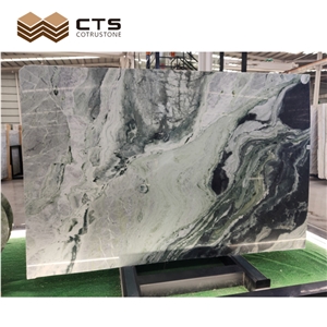Classical New Green Ice Jade Marble Custom Floor Wall Design