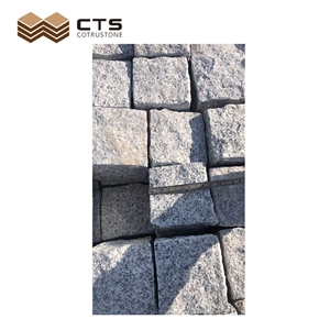 G603 Six Faces Natural Granite Cube Stone For Outside Paving