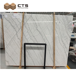 Guang Xi White Marble Parallel Veins Feature Bathroom Tiles
