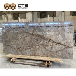 Luxury Grey Marble Slab For Fancy Wall Modern Simple Design