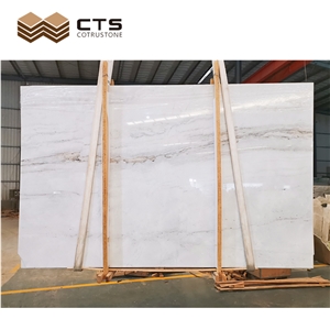 White Marble Livingroom Wall Tiles Feature Construction