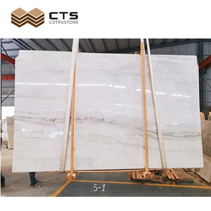 White Nature Marble Slabs For High Quality Room Wall Design