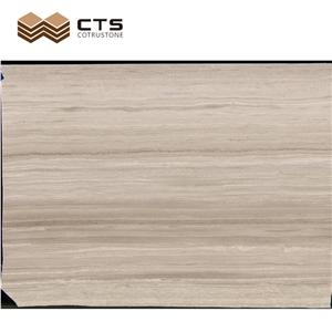 White Wooden Marble Slabs Custom Flooring Tiles Good Quality