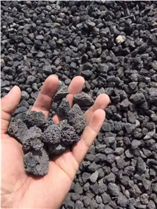 Natural Black Volcanic Rock Lava Stone Pebble Stone, Crushed Stone