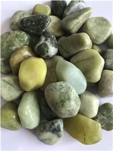 Natural Green Pebbles Shiny Polished