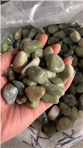 Natural Green Pebbles Shiny Polished