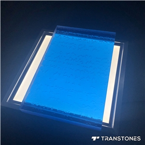 Acrylic Swimming Pool Panel Artificial Stone For Partition